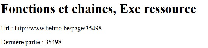 Résultat attendu Exe Langage
